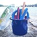 Homz 0402KBLDC.04 Plastic Utility Tub with Rope Handles (Pack of 4), 18 gal, Cobalt Blue