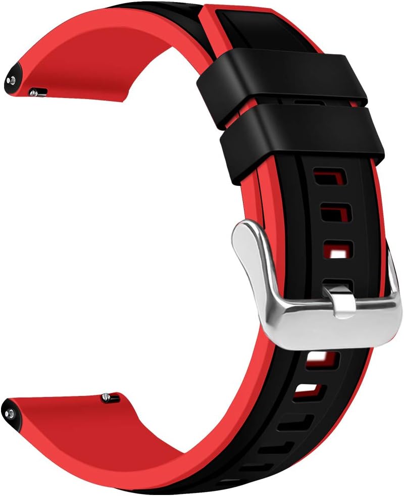 Coholl Fit for Huawei Watch GT Bands 46mm/Watch2 Pro/Honor Watch Magic Silicone Band/Samsung Galaxy Watch Active S4/Gear S3 Soft Silicone Replacement Strap