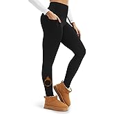 FULLSOFT Fleece Lined Leggings Women with Pockets - High Waisted Thermal Warm Yoga Pants for Winter Hiking Workout