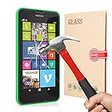 BACAMA 2.5D Round Edge Tempered Glass Screen Protector 0.3mm Ultra Thin for Microsoft Lumia 630 with 9H Hardness/Anti-Scratch/Fingerprint Resistant