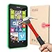 BACAMA 2.5D Round Edge Tempered Glass Screen Protector 0.3mm Ultra Thin for Microsoft Lumia 630 with 9H Hardness/Anti-Scratch/Fingerprint Resistant