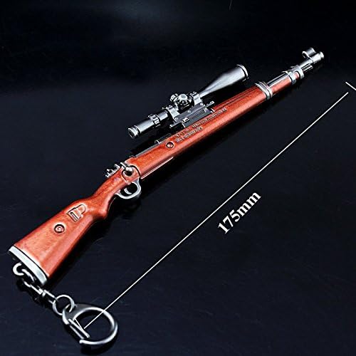 CHGOO Original98K Games Eat Chicken 6.9" Mini Metal Kar98k Gun Rifle Model Figure Arts Toys Collection Keychains Gift