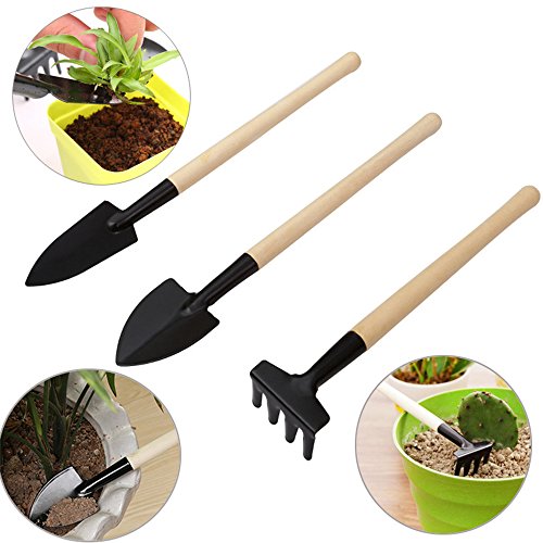 SONGZIMING 15 Pieces Succulent Plants Tools, Mini Garden Hand Tools Set Transplanting Tools Miniature Planting Gardening Tool Set for Indoor Miniature Fairy Garden Plant Care