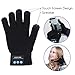 Bluetooth Gloves, Wireless Gloves Winter, Touch Screen Gloves Men Women for Outdoor Sports,Calling,Listening, Christmas Gifts Women Men (black)