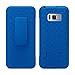 Galaxy S8 Plus Case, Galaxy S8 Plus Swivel Slim Belt Clip Holster Protective Phone Case Cover Compatible for Samsung Galaxy S8 Plus Cases (Combo Shell & Holster Case) - Blue