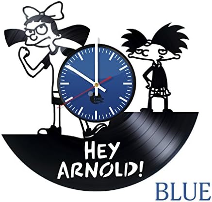 Hey Arnold Helga Vinyl Record Wall Clock - Get unique living room wall decor - Gift ideas for children, kids - Nickelodeon Unique Art Design -Leave us a feedback and win your custom clock