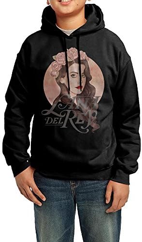 Funny Black Hooded Sweatshirt Lana Del Rey Juniors Cute Hoodies For Boy's