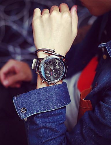 HECHAI_Men JIS watch Quartz Waterproof Sports Watch Calendar Genuine Leather Wristwatch montre reloj relogio(Assorted Color)