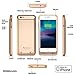 Alpatronix iPhone 6S/6 Battery Case, MFi Certified Slim Protective Extended Charging Case with Built-in Polymer Battery Compatible with iPhone 6S & iPhone 6 (4.7 inch) BX140 - Gold