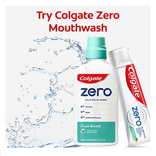Colgate Zero Vegan Toothpaste, Natural Flavor with Fluoride, Peppermint