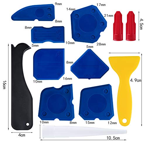 Caulking 20 Tool Kit Caulk Finishing 20 in 1 Silicone Caulking Tools