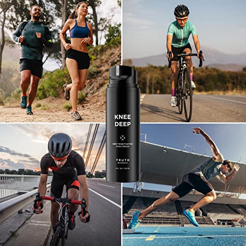 Knee Deep Pain Relief Cream 4oz Powerful, Long Lasting Topical Muscle