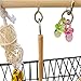 PINVNBY Bird Playground Parrot Play Gym Parakeet Cage Play Stand Wooden Perches Playpen Ladders Conure Chewing Climbing Swing Toy Birdcage Accessories for Electus Cockatoo Cockatiel Lovebirds Budgiethumb 4
