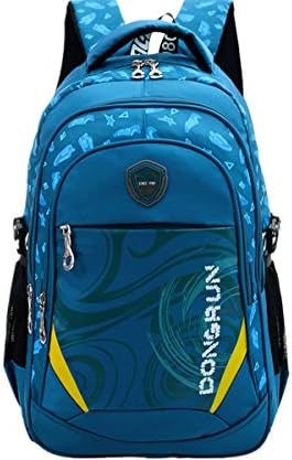 Eshops School Backpacks for Boys Bookbag for Kids Student Backpack (Printed Dark Blue)