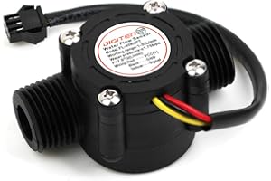 DIGITEN FL-408NPT Water Flow Sensor G1/2" Flow Meter NPT Thread Hall Water Flow Sensor Switch 1.75 Mpa Below, 1-30L/min