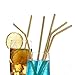 JOYECO Stainless Steel Straws Metal Reusable for 20oz Tumblers Rumblers Drinking Beverage Set of 24, Gold