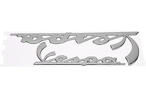 Fydun Motorcycle Emblem Stickers, 3‑Dimensional Reflective Resin Decal Stickers for Vespa GTS300 LX125 LX150 IE Sprint Primavera 300 LX LXV Super(Silver)