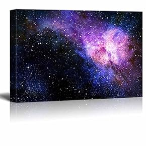 Canvas Prints Wall Art - Starry Deep Outer Space Nebua and Galaxy Concept of Universe | Modern Wall Decor/Home Decoration Stretched Gallery Canvas Wrap Giclee Print & Ready to Hang - 12" x 18"
