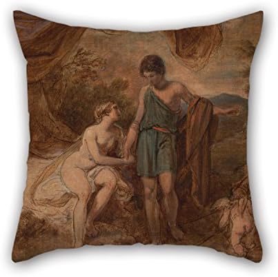 18 X 18 Inches / 45 By 45 Cm Oil Painting Thomas Stothard - An Unfinished Study Of Venus And Adonis Pillow Shams Two Sides Is Fit For Office Drawing Room Adults Relatives Bf Couch