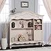 Evolur Aurora Hutch/ Bookcase, Blush Pink