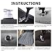 Premium Quality Car Travel Back Seat Inflatable Air Mattress – 2 Air Pillows,2 Air Piers,1 Travel Neck Pillow,mattress and Piers can be separated so mattress can be used like a normal camping mattressthumb 4
