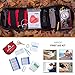 AURICAMP Emergency Survival Kit and First Aid Kit | Tactical Gear Tools, Trauma Bag | 18-in-1 | Wire Saw, Fire Starter, Blanket, Pocket Knife, Flashlight, Compass | Perfect for Outdoor Hiking Camping