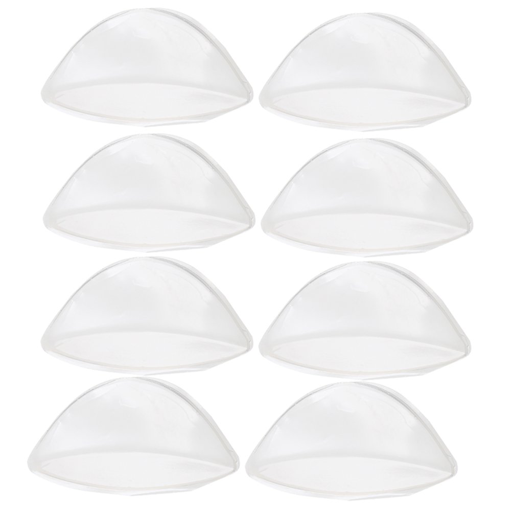 ofoen Arch Support Foot Gel Pad, 4 Pairs Adhesive Arch Support Gel Insoles Pads For Flat Feet Rigid Steps Transparent