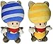 Little Buddy Mario Plush Doll Set of 2 - Flying Squirrel Blue Toad & Yellow Toad