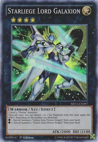 Yu-Gi-Oh! - Starliege Lord Galaxion (MP14-EN097) - Mega Pack 2014 - 1st Edition - Super Rare