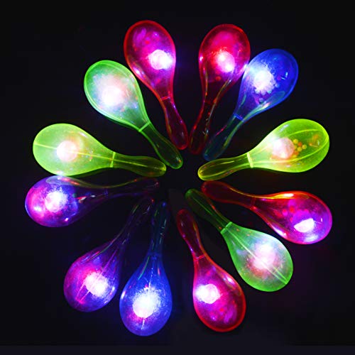 image for Fansport 12PCS Shaker Toy Musical Toy Party Maraca Portable Cheering L