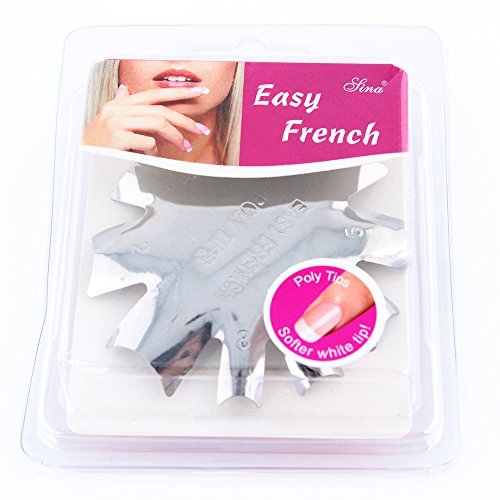 Makartt 9 Sizes Q-French Pink & White Tips Cutter Easy French Smiley Acrylic Gel Cutter Tool