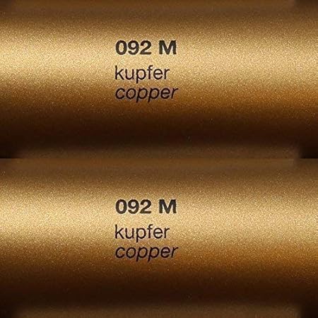 Rapid Teck® Matt Folie - 092 Kupfer - Klebefolie - 5m x 63cm - Folie Matt Plotterfolie - Klebefolie selbstklebend - auch als 