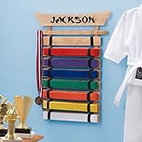 DIBSIES Personalization Station Personalized Karate Belt Display (8 Belts)