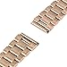 for Samsung Galaxy Watch 42mm/Active 40mm Bands, TRUMiRR 20mm Watch Band Stainless Steel Strap Bracelet with Watch Tool for Samsung Gear S2 Classic,Gear Sport R600, Rose Gold