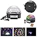 Outgeek DJ Lights, 9 Color LED Bluetooth Stage Lights DJ Stage Lighting Rotating Crystal Magic Ball Light Sound Activated Light with Remote Control MP3 Play and USB for Disco Xmas KTV Club Pub Show