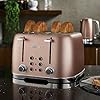 Tower-T20030BP-4-Slice-Toaster-with-7-Variable-Browning-Control-Defrost-Reheat-and-Cancel-Settings-Centering-Function-Removable-Crumb-Tray-1600-W-Blush-Pink-Glitz-Sparkle Tower T20030BP Glitz Sparkle 4 Slice Toaster, 1600W, Pink Sparkle