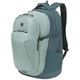 SwissGear FusionPro Laptop Backpack, Laptop Bag Fits Most 17-Inch Laptops, Commuter Friendly Trolley Sleeve, Ideal for Work, Travel or School - Teal (19-Inch)