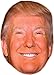 Donald Trump (Smiling) Celebrity Mask, Card Face and Fancy Dress Mask