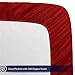 Bare Home Queen Sheet Set - Luxury 1800 Ultra-Soft Microfiber Queen Bed Sheets - Double Brushed - Deep Pockets - Easy Fit - 4 Piece Set - Bedding Sheets & Pillowcases (Queen, Red)