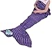 Hughapy Mermaid Blanket Kids Knitted Sleeping Bag Sofa Falbala Mermaid Tail Bed Throw Blanket in 4 Colors,55