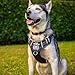 BABYLTRL No Pull Dog Harness with Leash & Collar, Adjustable Dog Vest Harness Reflective Oxford No-Choke Soft Pet Harness for Small Medium Large Dogs Easy Control Harness (Oldblack, Large)