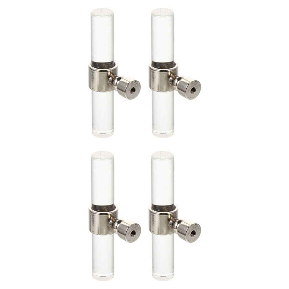 iplusmile Acrylic Cabinet Handles Clear Round Door Pull Knobs Set 3.15 Inch for Kitchen Drawers and Furniture Replacement Fingerprint Resistant