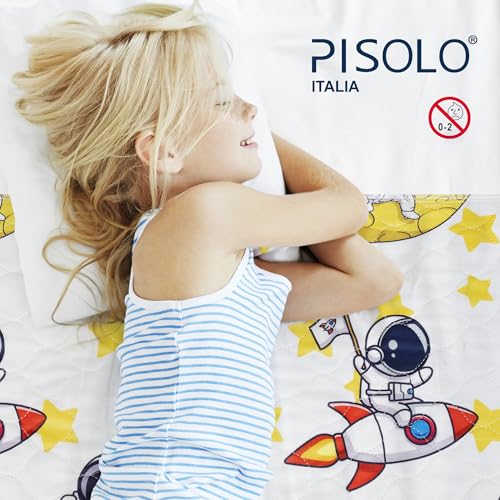 PISOLO - Ultra Absorbent 100% Waterproof Mattress Protector for Baby Bed 91 x 86 cm with Tuck-in Wings, Easy to Change and Washable, Ideal for Potty Training