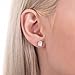 BERRICLE Rhodium Plated Sterling Silver Solitaire Anniversary Wedding Stud Earrings Made with Swarovski Zirconia Emerald Cut 2 CTW - Holiday Gift