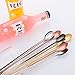 Extra Long Handle Ice Tea spoon, 12-Inch 4 Color Mixing Mixing Ice Cream Spoon, Stainless Steel Cocktail Stirring Spoons Bar Accessoriess by Buyer Star (bar spoons)
