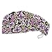 kilofly 4pc Women's Adjustable Scrub Cap Sweatband Bouffant Hats Value Set