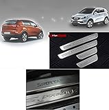 Stainless Door Sill Scuff Plate Trim Interior 4pcs For 2011 2012 2013 Kia Sportage R