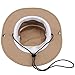 mysuntown Bucket Boonie Hat Fashion Summer Anti-UV Fishing Hats Outdoor Sun Protection Hats Light Khaki