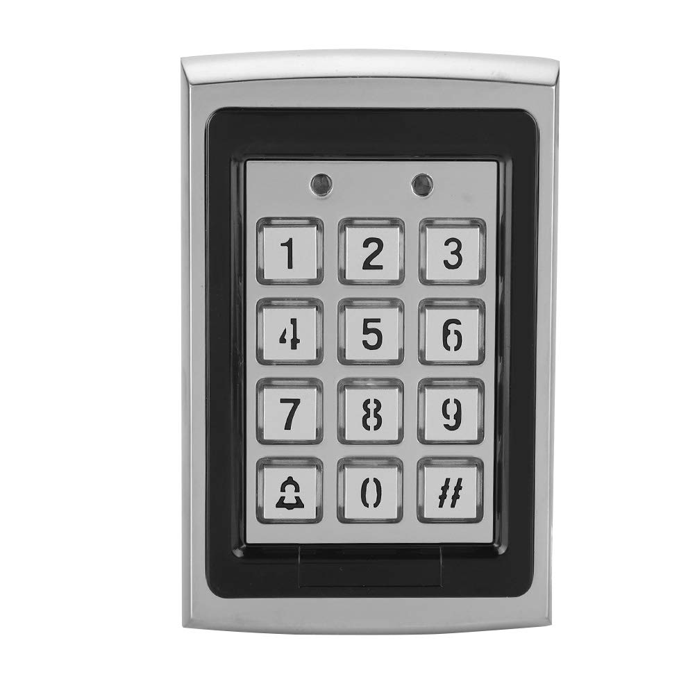 Metal Door Access Control Keypad, Code RFID Keypad IP68 Waterpfoof Access Control System with Backlight 1000 Users keypad Garage Door Keypad Reader
