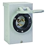 Reliance Controls Corporation PB50 50-Amp NEMA 3R Power Inlet Box, 50-Amp for Generators Up to 12,500 Running Watts